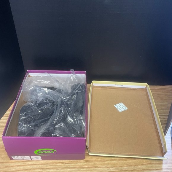 Chunky Loafers Size 6.5 Women's Vintage Y2K Soda Black Heels #3221 - Picture 8 of 12